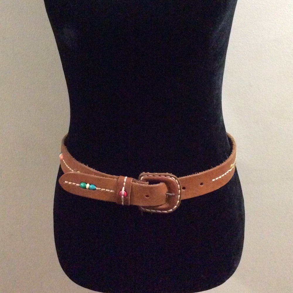 Vintage Pelican Cove buttery soft leather belt